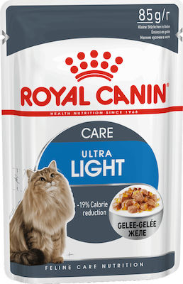 Royal Canin Ultra Light Nasses Katzenfutter für Katze in Beutel mit Huhn 85gr 2625010