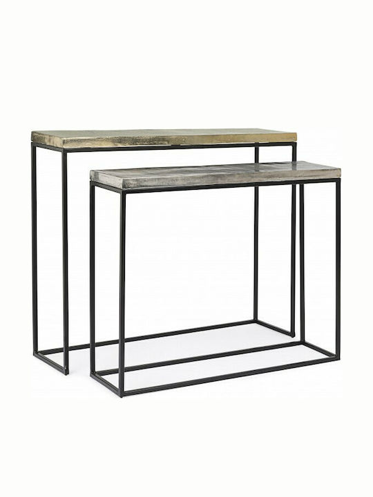 Amira Metal Console Table L99xW29xH85cm