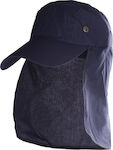Ανδρικό Καπέλο Τζόκεϊ Microfiber Με Προστασία Αυχένα Μπλε