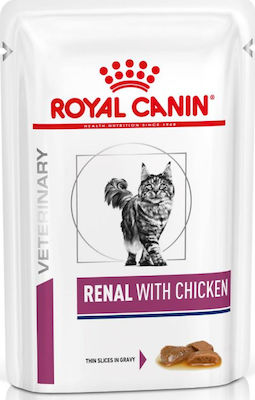 Royal Canin Renal Nasses Katzenfutter für Katze in Beutel mit Huhn 85gr 3613010