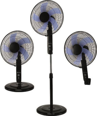 Eurolamp Standventilator 3 in 1 50W Durchmesser 40cm mit Fernbedienung