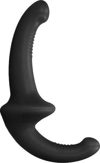 Shots Ouch Strapless Strapon Silicone Strapless Strap On με Dildo 22cm σε Μαύρο Χρώμα