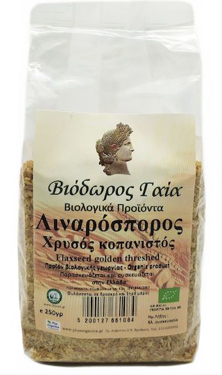 Βιόδωρος Γαία Χρυσός Κοπανιστός Βιολογικός Λιναρόσπορος Ψίχα 250gr