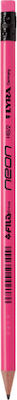 Lyra Neon Pencil HB with Eraser Pink /pink