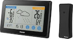 HAMA Touch Wireless Digital Weather Station Tabletop Black