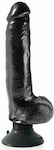 Pipedream King Cock Vibrating Cock with Balls Realistic Vibrator 23cm PD5408-23 Negru