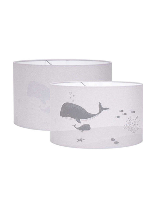 Little Dutch Silhouette Ocean Einfaches Licht Kinderdeckenleuchte Deckenleuchte 40W mit Fassung E27 White 30x20cm