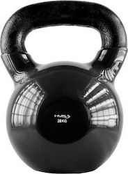 HMS KNV28 Kettlebell Βινυλίου 28kg Negru