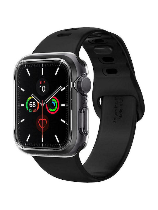 Spigen Ultra Hybrid Silikonhülle mit Glas in Transparent Farbe für Apple Watch 44mm