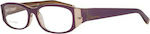 Dsquared2 Femei Plastic Rame Ochelari Violet Broască țestoasă DQ5053 081