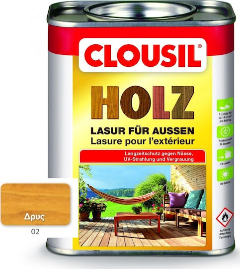 Clou Clousil Holz Impregnation Varnish Solvent Based 02 Oak 2.5lt