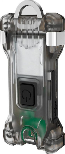 Armytek Rechargeable Keychain Flashlight LED IP67 with Maximum Brightness 200lm Zippy Grey Onyx Gray