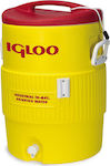 Igloo Industrial Δοχείο με Βρυσάκι Θερμός σε Κίτρινο χρώμα 38lt