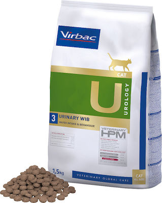 Virbac Urinary WIB Dry Food for Cats with Sensitive Urinary System with Chicken / Pork 3kg