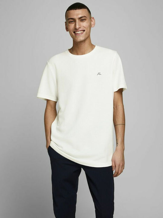 Jack & Jones Men's Short Sleeve T-shirt Blanc D...