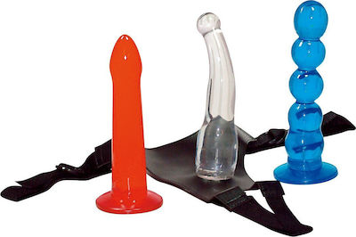 You2Toys Strap on! Colour Gurtzeug mit Einzeln Dildo in Mehrfarbig Farbe