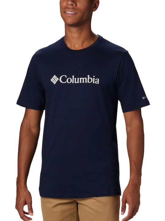 Columbia Basic Ανδρικό T-shirt Navy Μπλε με Λογότυπο