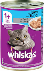 Whiskas Κονσέρβα Nasses Katzenfutter für Katze in Dose mit Thunfisch 400gr 6146