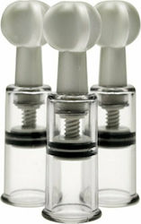 XR Master Series Twisted Triplets Nipple Clit Suckers Αναρροφητής Sfârcuri Transparent 3buc