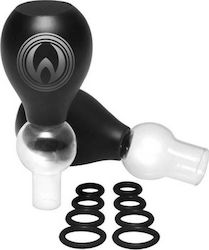 XR Master Series Nipple Amplifier Enlargement Bulbs O-Rings Αναρροφητής Θηλών Μαύρος