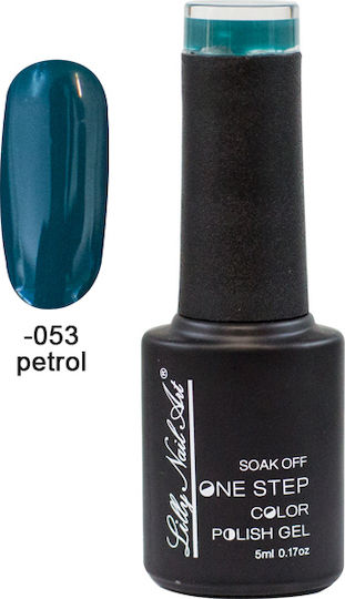 Lilly Nail Art Halb-permanenter Nagellack 053 Petrol 053 Benzin 5ml 1Stück