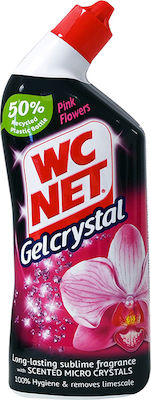 Wc Net Crystal Gel Καθαρισμού Λεκάνης με Άρωμα Pink Flowers 750ml