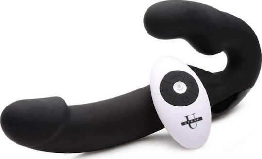 Strap U Urge Strapless Strap On Vibrator Strapless Strap On με Dildo με Δόνηση σε Μαύρο Χρώμα