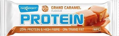 MaxSport High Fibre 0% Trans Fat Μπάρα με 25% Πρωτεΐνη & Γεύση Grand Caramel 60gr