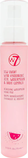 W7 Cosmetics Dew Over Gesichtsspray Tonisierung Gesichtswasser mit Hyaluronsäure 75ml