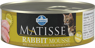 Farmina Matisse Nasses Katzenfutter für Katze in Dose mit Kaninchen 85gr 22.05.023