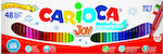 Carioca Joy Drawing Markers Thin Set 48 Colors 41020