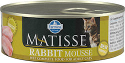 Farmina Matisse Nasses Katzenfutter für Katze in Dose mit Kaninchen 12x85gr 22.05.023