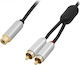 Blow Female 2xRCA Cable RCA Male - RCA Female 0.15m