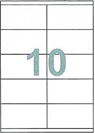 Fleks 1000 Etichete autoadezive A4 Dreptunghiulare 105x57mm