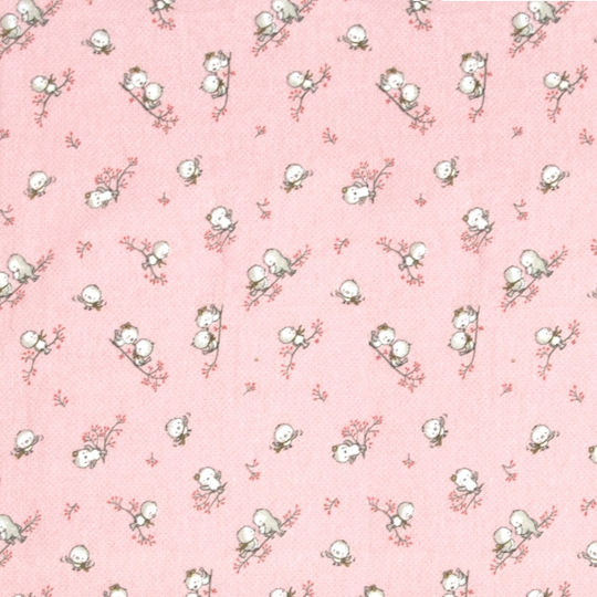 Dimcol Birds Одеяло за пелени Розов 80x80см.