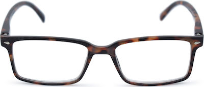 Zippo Men's Reading Glasses +1.00 in Brown color 31Z-B21-DEM100