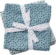 Done by Deer Happy Dots Πάνες Αγκαλιάς από Μουσελίνα Μπλε 70x70εκ. 2τμχ