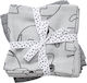 Done by Deer Contour Muslin Swaddle Wraps Gray 70x70cm. 2pcs