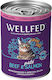 Wellfed Sterilised Nasses Katzenfutter für Katze in Dose mit Lachs und Rindfleisch 400gr 1445