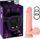 Chisa Novelties Kyle Korver Strap-On Harness with Dildo 22cm in skin color