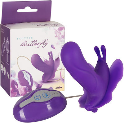 Seven Creations Flutter Butterfly Klitoris Vibrator mit Fernbedienung 2cm Lila