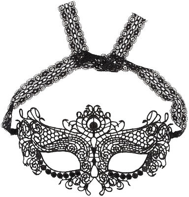 Cottelli Collection Embroidered Mask in Schwarz Farbe 24802981001