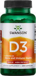 Swanson D3 High Potency Vitamin für Unterstützung des Immunsystems 1000iu 250 Mützen