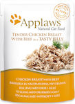 Applaws Natural Cat Food Nasses Katzenfutter für Katze in Beutel mit Huhn und Kalb 70gr