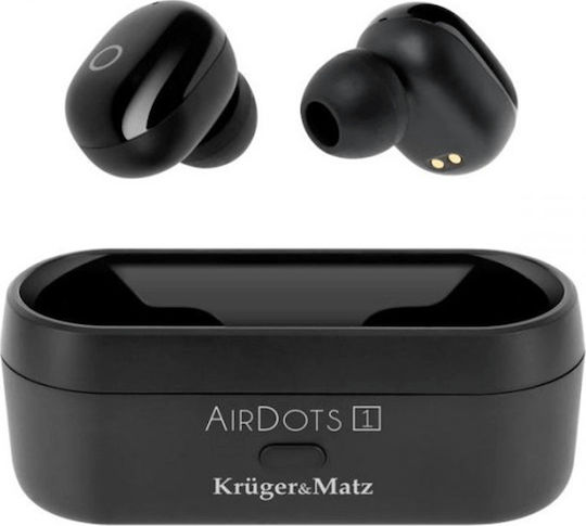 Kruger & Matz Airdots 1 In-ear Bluetooth Handsfree Ακουστικά Μαύρα