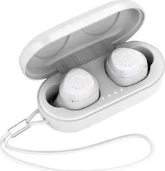 Joyroom JR-TL1 In-ear Bluetooth Handsfree Earphones with Sweat Resistance and Charging Case Whitά