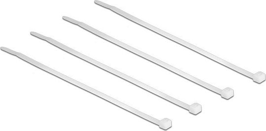 DeLock Legături Cablu Din Plastic 200mmx3.6mm Culoare Transparentă 100 Bucăți 18606