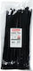Benman Plastic Cable Ties 370mmx4.8mm in Black Colour 100pcs 70790