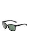 Ada Men's Sunglasses with Black Horn-Rimmed Frame and Grey Lenses