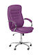 6113 Executive Reclining Office Chair with Fixed Arms Lilac Carmen